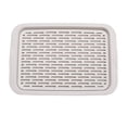 thumbnail image 2 of Cheers.US Double-Layer Dish Drainer Tray, Drain Board Dish Drying Mat, Dish Drying Tray Draining Mat for Dishes, Fruit, Cups and Mugs, Gray and White-11.42" x 7.76" x 0.79", 2 of 7