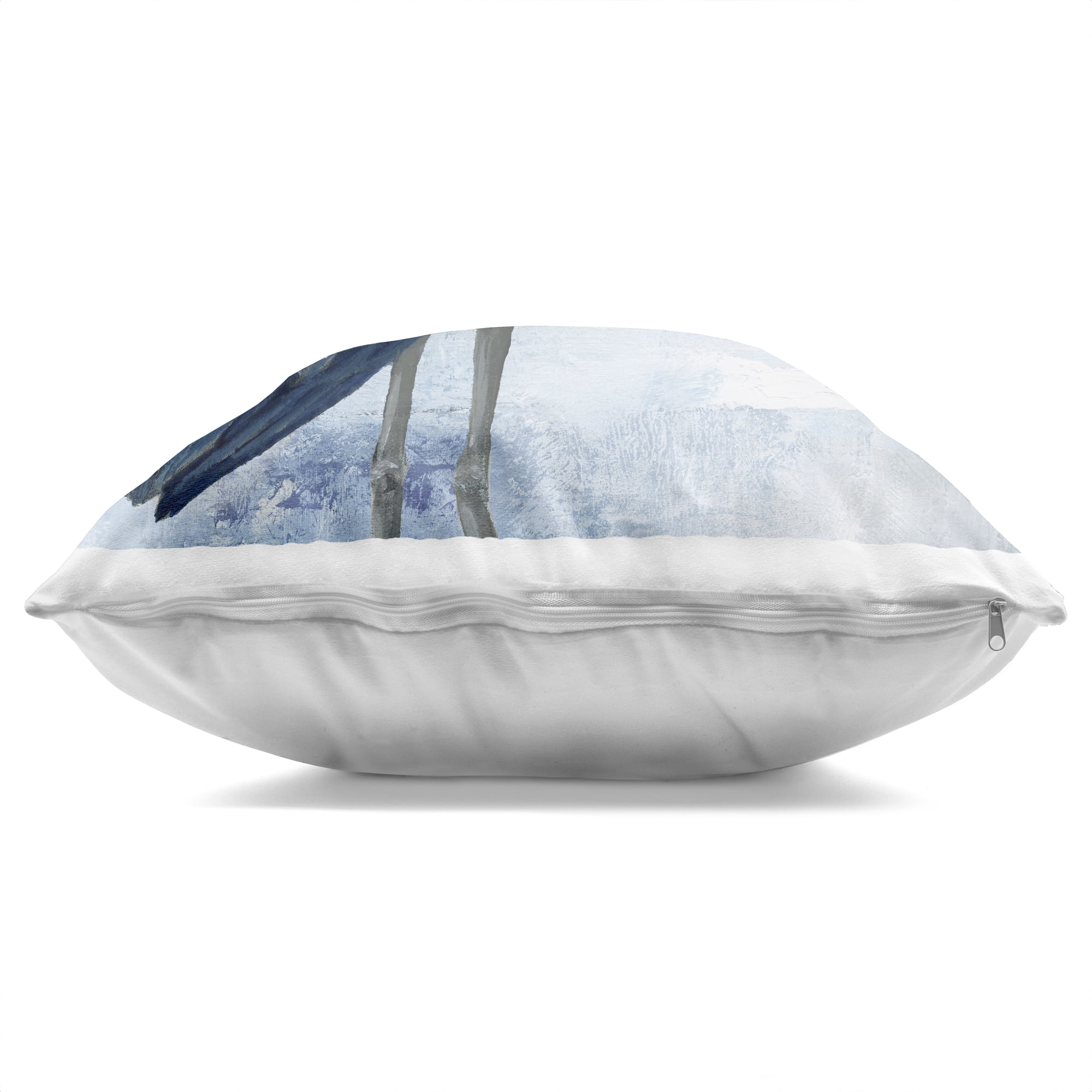 Stupell Industries Serene Blue Heron In Aqua Decorative Printed Throw Pillow, design by Nan, 18 x 7 x 18