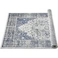 thumbnail image 6 of HR Bohemian Rugs Boho abrash Rugs Traditional Theme Gray Navy Blue Bone and Multi Color Luxury Livingroom Carpet Thick Pile and Ultra Soft Non-Shedding Rug, 6 of 7