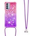 thumbnail image 3 of Funda para OnePlus Nord N200 5G Brillantina Líquida Divertida Reluciente y con Cristales en Movimiento Cuerpo Cruzado con Cordón Ajustable, 3 of 5