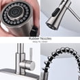 thumbnail image 4 of Cfowner Kitchen Faucet with Deck Plate Brushed Nickel, High Arc Single Handle Sink Faucet, Commercial Faucet for Bar Laundry, 4 of 6