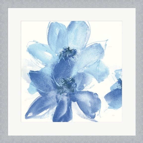 Cobalt Clematis I by Chris Paschke, Framed Wall Art, 19.5W x 19.5H