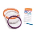 thumbnail image 2 of Authentic Knitting Board Premium' Round Loom Set: 3 Knitting Looms, Small Gauge, 3 Projects and Instructions, 2 of 3