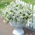 thumbnail image 3 of Flores artificiales Ivydale White Silk Morning Glory, 12 paquetes, 3 of 9