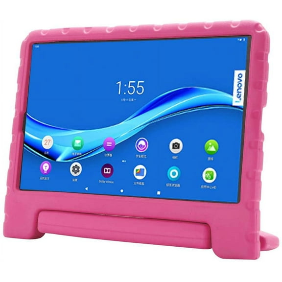 Golden Sheeps Kid Friendly Case Compatible for Lenovo Tab M10 HD 2nd Gen (TB-X306X) / Smart Tab M10 HD 2nd Gen (TB-X306F) Shockproof Ultra Light Weight Convertible Handle Stand Cover (Rose)