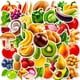 thumbnail image 5 of 50 pegatinas de frutas y verduras para la identificación, pegatinas de frutas y verduras, pegatinas realistas de rábano, setas y pimientos, 5 of 5