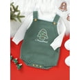 thumbnail image 6 of Wassery Baby Boys Girls Christmas Romper Clothes 3M 6M 9M 12M 18M Newborn Boys Girls Sleeveless Santa Claus Embroidery Knit Onesie Bodysuit, 6 of 8