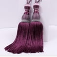 thumbnail image 5 of 2 clips de cortina de lujo para decoración del hogar, accesorios para colgar cortinas, correas de bola, borlas y hebillas (morado oscuro), 5 of 5
