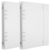 SHISUYAN 2Pcs A5 Binder with 6 Hole Design for Household Binder Moisture Resistant