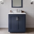 thumbnail image 2 of Wyndham Collection Miranda 30" Wood Single Bathroom Vanity in Dark Blue/Nickel, 2 of 7