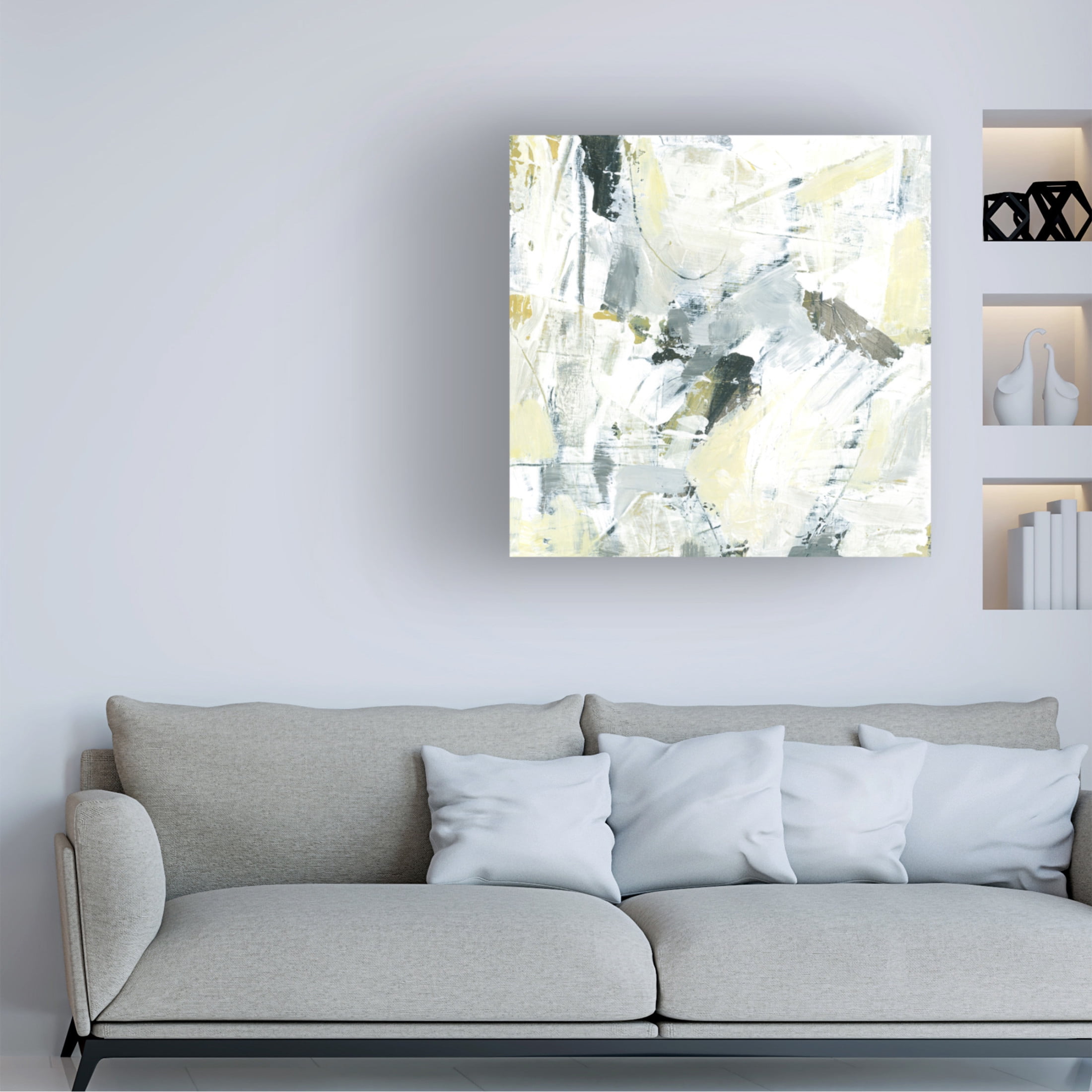 Trademark Fine Art June Erica Vess Citron Graffiti IV Canvas Wall Art