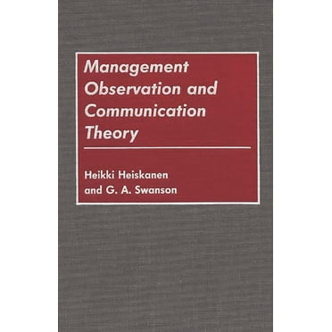 Collection: Management Observation and Communication Theory (Hardcover)