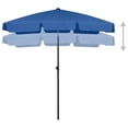 thumbnail image 7 of vidaXL Beach Parasol Azure blue Polyester Medium Tiltable, 7 of 7