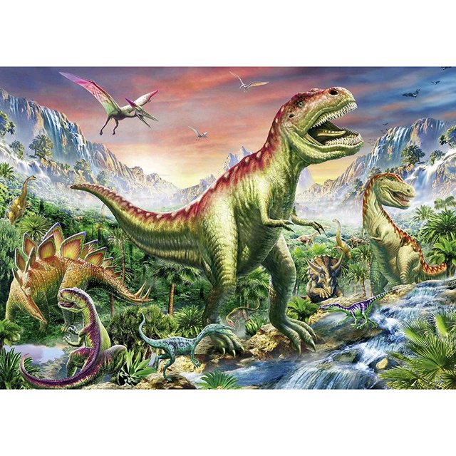 Pintura de diamante (DE4696) 5D DIY Square Dinosaur World Cross Stitch Craft 45x60cm FLhrweasw Nuevo