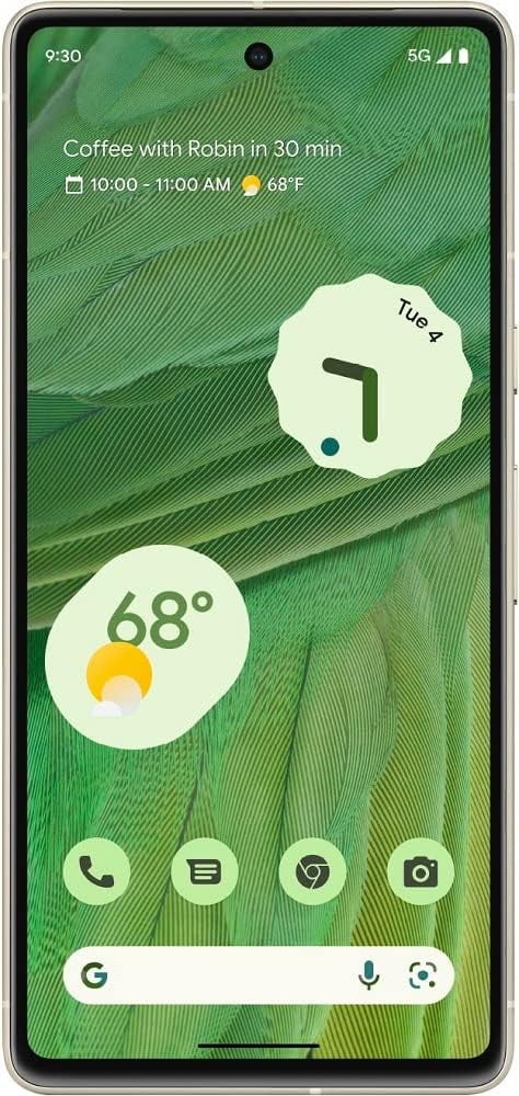 Restored Google Pixel 7 5G, 128GB, Lemongrass - Unlocked (Refurbished)