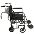 thumbnail image 6 of ProBasics Aluminum Transport Wheelchair, 19-inch, Black, 6 of 6