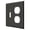 Oil Rubbed Bronze, variant on Deltana Swp4762 Modern Architectural 2 Gang Wall Switch Plate - Bronze