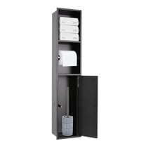 Recessed Toilet Paper Holder In-Wall Tissue Toilet Roll Holder 15.2*12.5*82cm