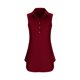 thumbnail image 5 of Vestido de Camisa de Cuello sin Mangas de Tamaño Más Alto, Color Sólido Mini Casual con Bolsillos para el Verano, 5 of 9