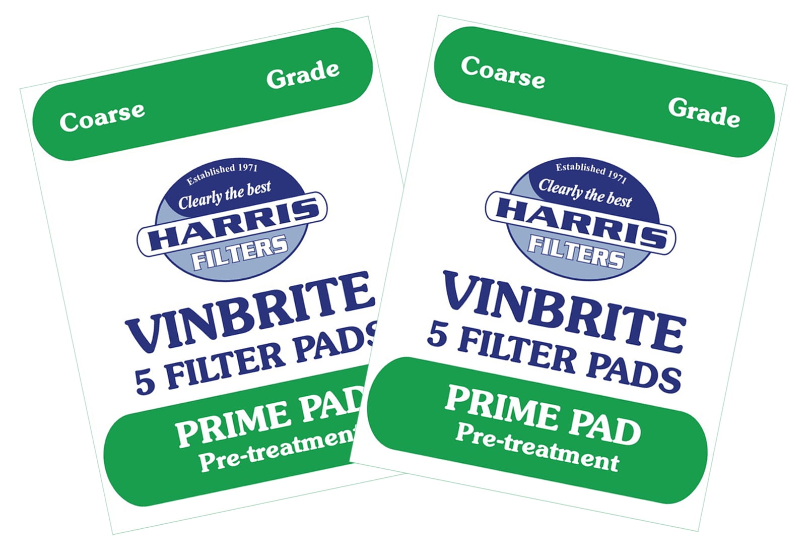 NEW replacement Crystalbrite filter pads for Harris Vinbrite wine filter Pack 5 