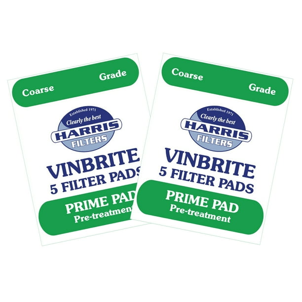2x Harris Prime PreFilter Pads 5pack Use with Harris Vinbrite MK3