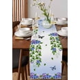 thumbnail image 4 of Spring Flowers Table Runner Cotton Linen 48 Inch Holiday Dresser Scarves, Summer Botanical Butterfly Watercolor Tablerunner for Kitchen Coffee Dining Bedroom Living Room Dinner Scarf Décor 13''x48'', 4 of 9