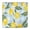 Yellow Lemon Fruit, variant on Yellow Lemon Fruit Flowers BlueWhite Pattern Square Fitted Tablecloth with Elastic Edge,Square Table Cover,Washable Elastic Table Cover for Home Kitchen Party Decor 34"x34"
