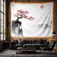 thumbnail image 6 of East Asian Wash with Painting Dominant Gnarled, Serene Japanese Inspired for Japanese Art Lovers, Wall Decor, Mother'S Day Gift, Tapestry Wall Hanging for Dorm and Living Room, 6 of 7