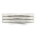 thumbnail image 4 of Auriga Fine Jewelry 925 Sterling Silver 6mm Polished Wedding Band Ring Size 11.5 for Men, 4 of 6