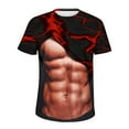 thumbnail image 4 of Styesk T-Shirts pour Homme Mode pour Hommes Impression Florale Mode Entraînement Physique Col Rond Manches Courtes T-Shirt, 4 of 5