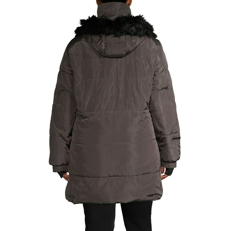 Women's Heavyweight Parka Jacket With Detachable Faux Fur Hood (S-3XL)