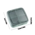 thumbnail image 3 of Ikohbadg Portable Medication Storage Box, Convenient Drug Organizer with 4 Compartment, Moistureproof, Lightweight Travel Case for Tablets and Medicine, Easy to Clean and Carry, 3 of 6