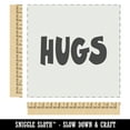 thumbnail image 2 of Hugs Fun Text Love DIY Cookie Wall Craft Stencil - 11.5 Inch, 2 of 5