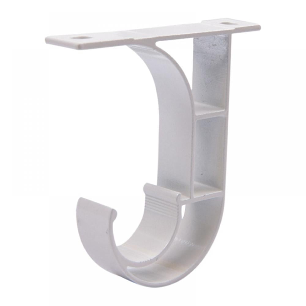 2pcs Curtain Rod Top Mount Bracket Curtain Rod Holder Ceiling