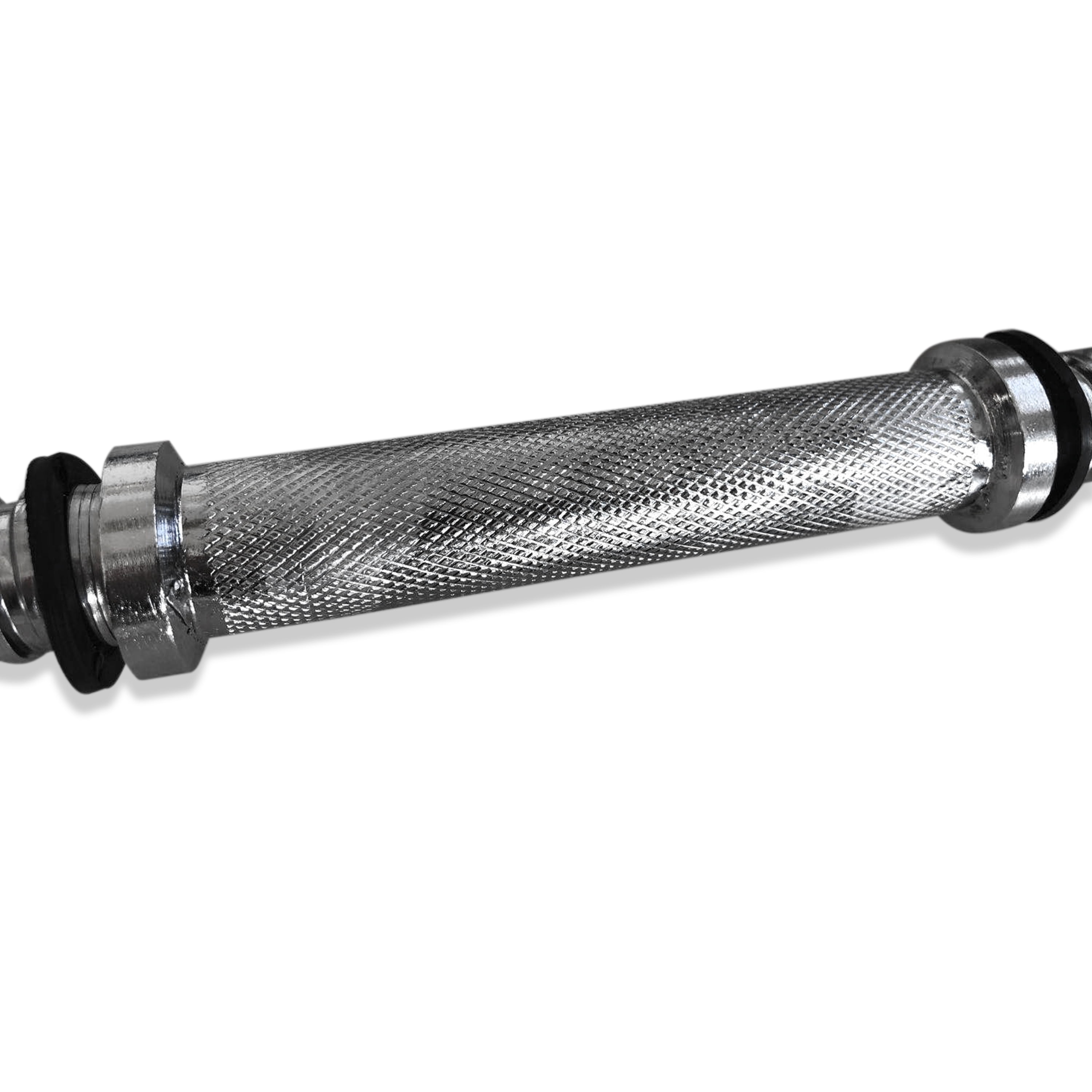 CAP 14" Standard Threaded Chrome Dumbbell Handles with Round collars, Pair