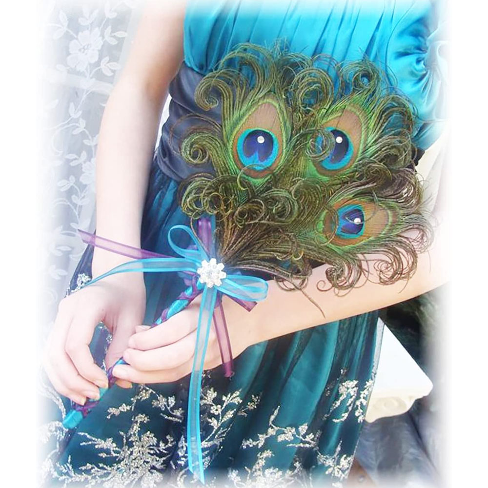 LNGOOR 100 Pieces Natural Peacock Feathers for Craft Halloween Costume Bridesmaid Corsage Christmas Wreath and Home Decor (10-12 inches)