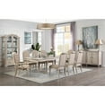 thumbnail image 4 of ACME Wynsor Arm Chair (Set-2) in Fabric & Antique Champagne, 4 of 5