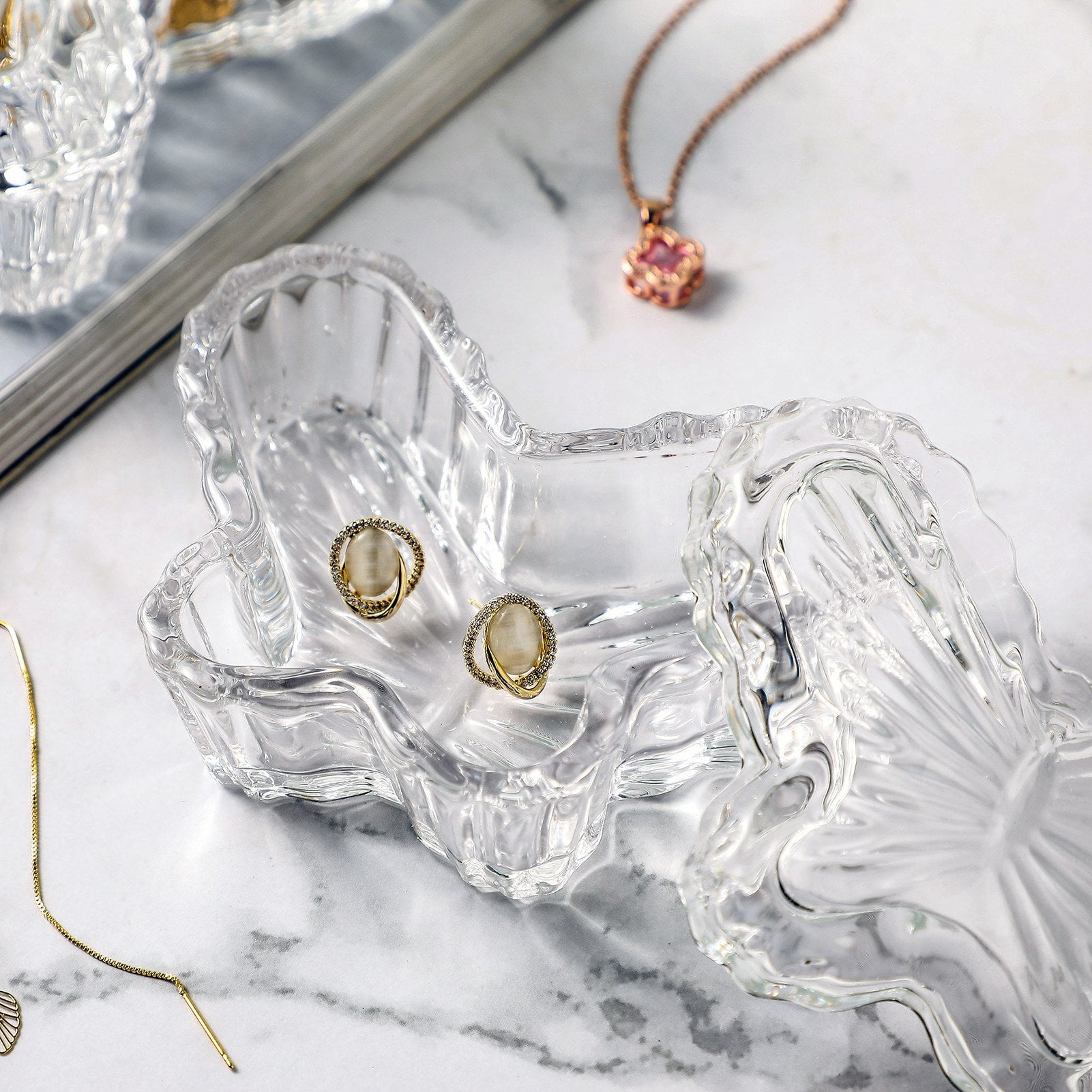 Everest Global Butterfly Jewelry Box with Lid set of Small Fine