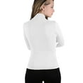 thumbnail image 4 of Women Stretch Long Sleeve Mock neck Turtleneck Top Slim Fit Tight Shirt, 4 of 4