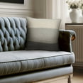 thumbnail image 4 of Parkland Collection Evo 20x20" Solid Cotton Fabric Throw Pillow in Gray/Beige, 4 of 8