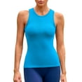 thumbnail image 3 of Sociala Womens Sleeveless Ribbed Tank Tops Full Back Sport Tops, 3 of 3
