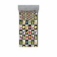 thumbnail image 2 of Black and White Bedding Set with Sheet & Covers, Kitchen Fruits and Vegetables Nature with Dots Chess Squares Art Design, Printed Bedroom Decor 2 Shams, 4 Sizes, Multicolor, by Ambesonne, 2 of 3