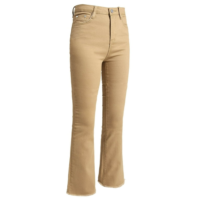 Khaki Flare Jeans