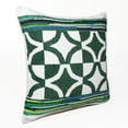 thumbnail image 3 of Ox Bay Naomi 20" x 20" Green/Ivory Geometric Cotton Blend Adult Decorative Throw Pillow Cover, 3 of 9