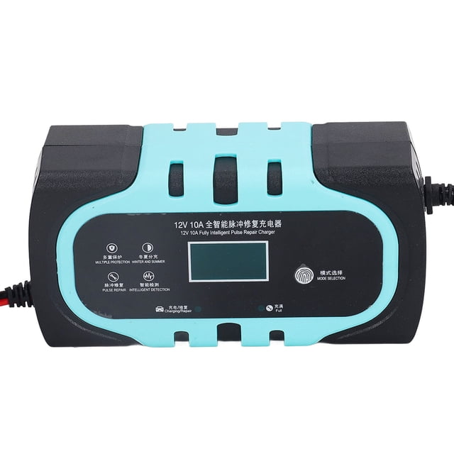 Cargador De Batería Inteligente, Cargador De Reparación De Pulso Enchufe De EE. UU. UU. Pantalla De Energía De Voltaje De 110-240 V Ventilador De Enfriamiento De Ahorro De Energía