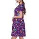 thumbnail image 2 of Easygdp Retro 80s Style para Vestido Transpirable de Mujer, Vestido Suelto de Manga Corta con Pliegues y Bolsillos para el Verano, 2 of 6