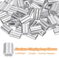 thumbnail image 3 of 60Pcs Aluminum Crimping Loop Sleeve for 3/16" Diameter Wire Rope, Double Ferrule Wire Rope Sleeve for Cable Line End, 3 of 6