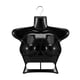 thumbnail image 2 of Maniquí colgante de torso femenino con gancho y espalda hueca para exhibir ropa. Negro, 2 of 9