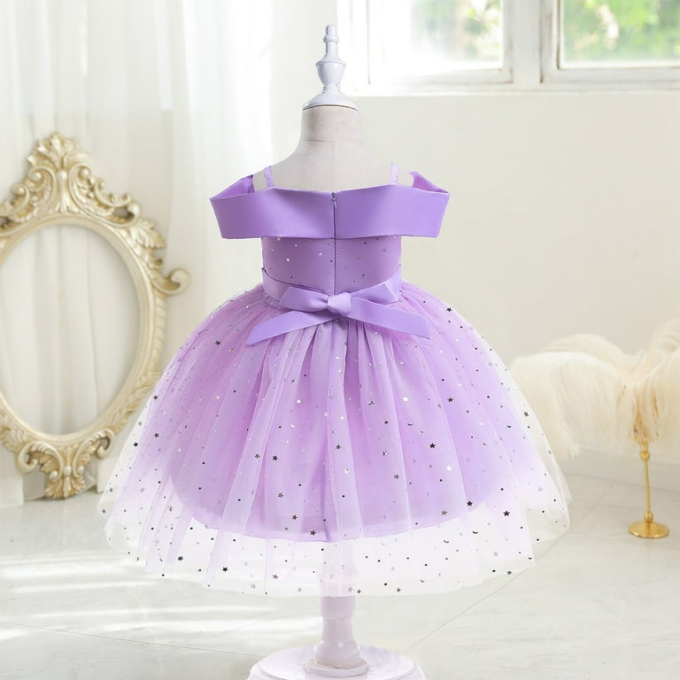 open lace back dress Little Girls Vintage Tulle Long Sleeve Princess Party Dresses  Children's  Territory a Unit of VIC&SI LLC