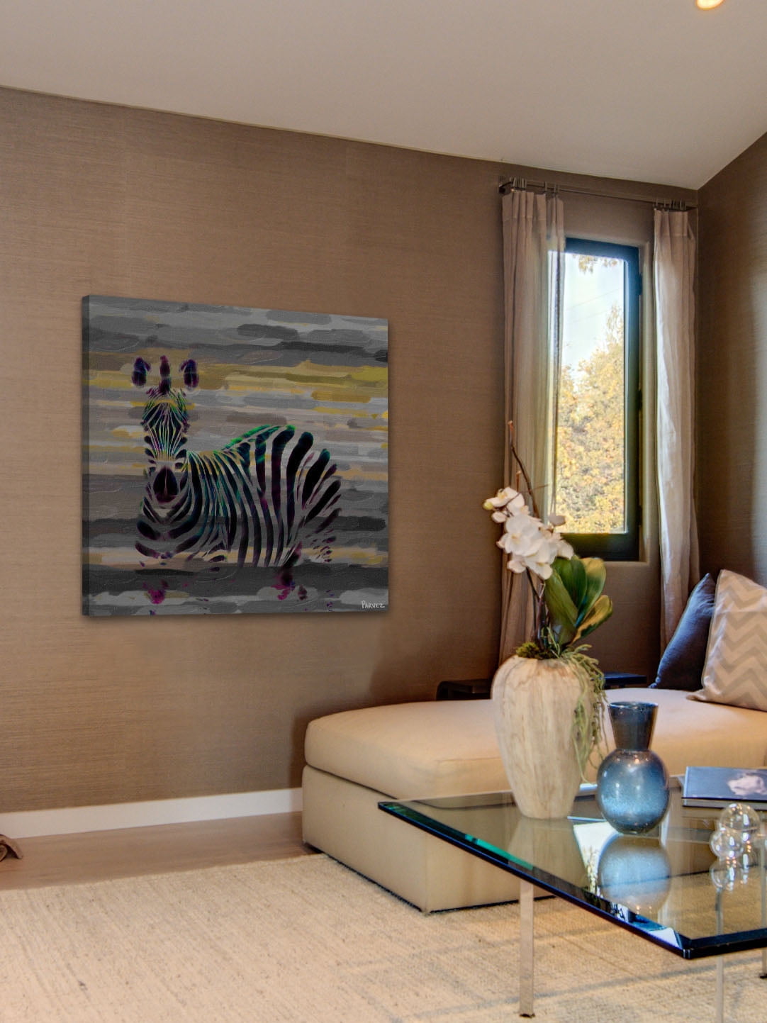 Stripes Art Print on Premium Canvas